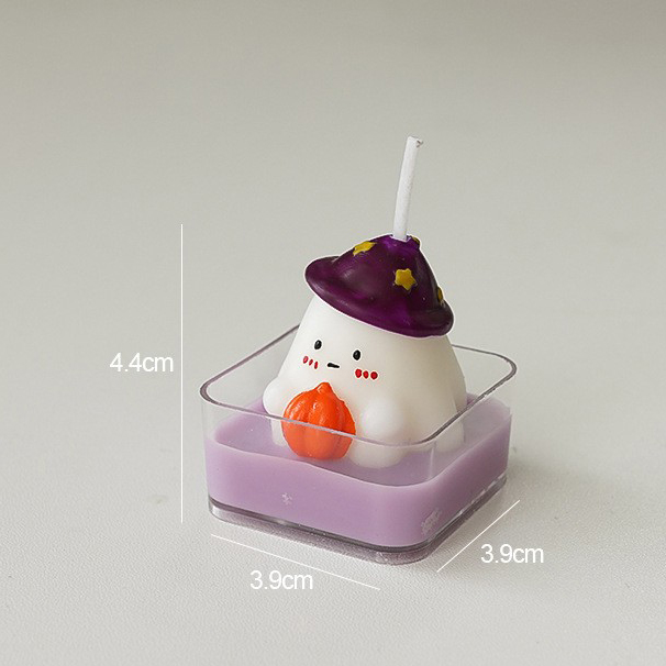 Halloween tea light magician ghost (fragrance: juniper lavender)