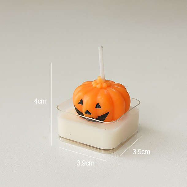 Halloween tealight pumpkin (scent: white peach oolong)