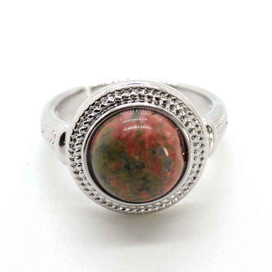 Flower green stone