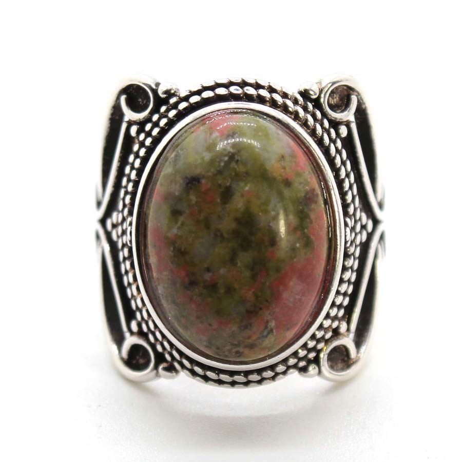 Flower green stone
