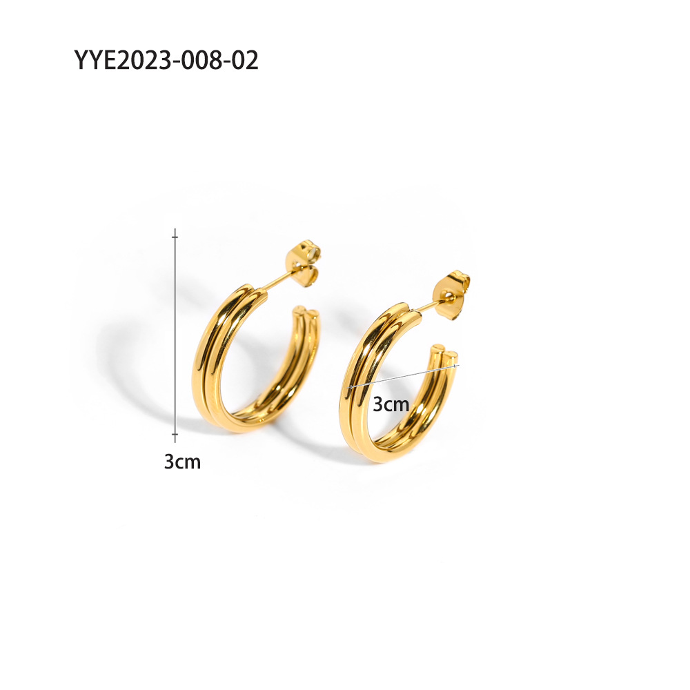 YYE023008 small C earrings