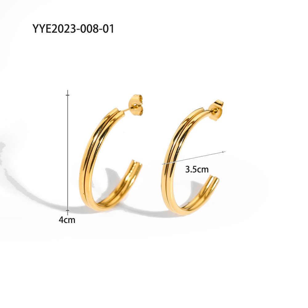 YYE023008 big C earrings