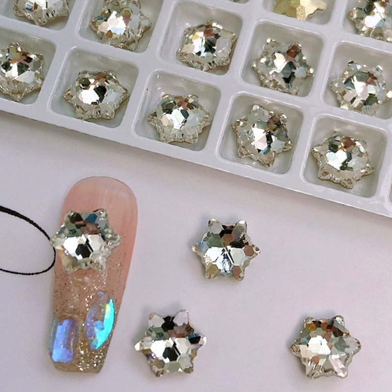 03 transparent White [snowflake 8MM]]