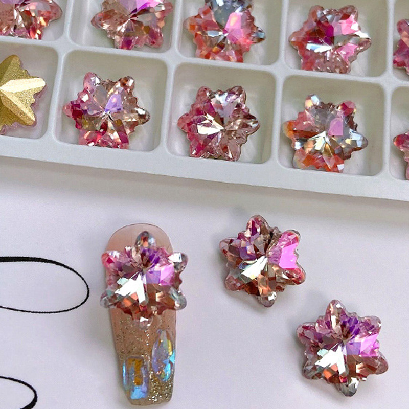 08 Colorful Powder [Snowflake 12mm]]