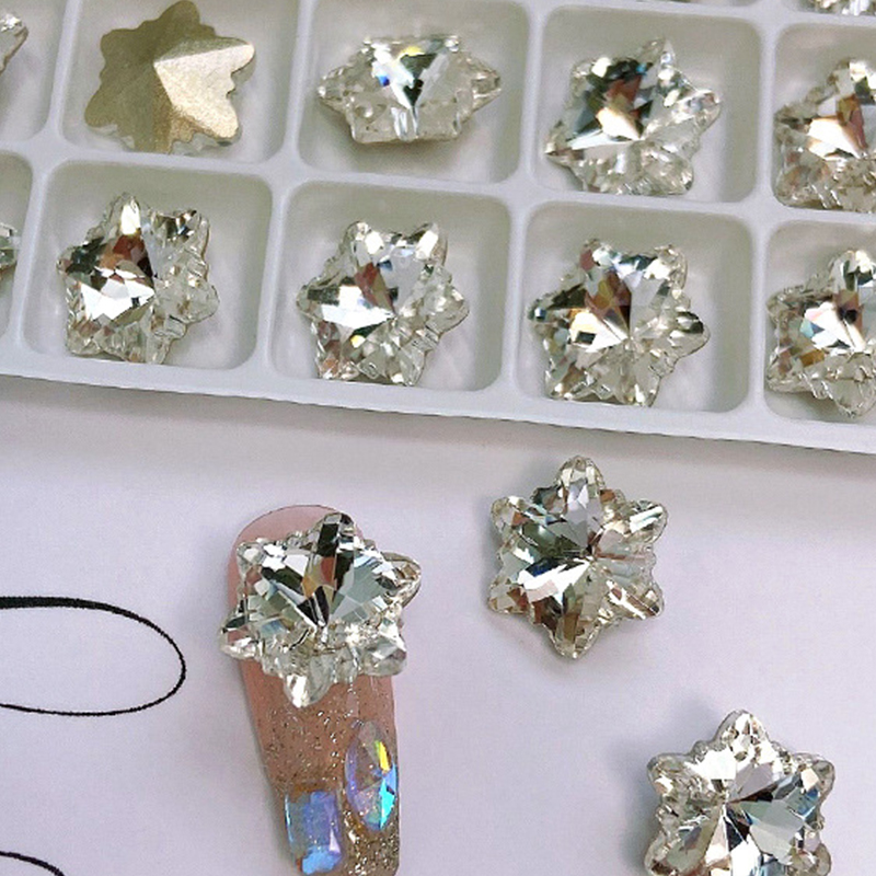 09 transparent White [snowflake 12mm]]