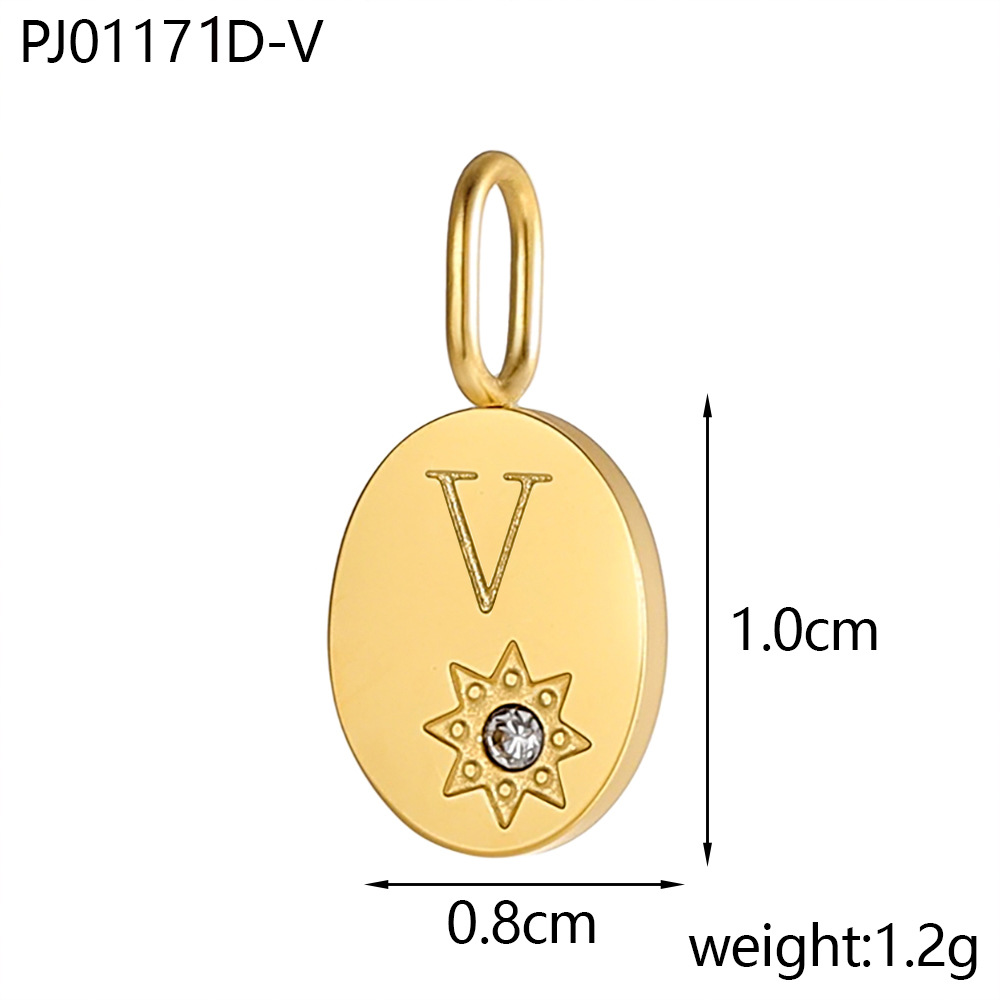 Diamond medal letter-v