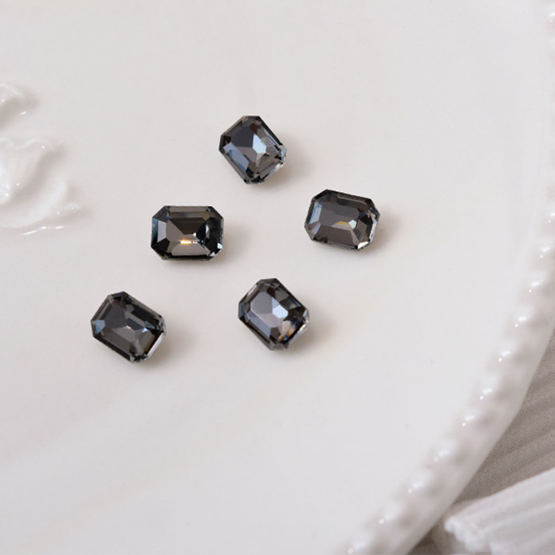 07 transparent black [octagonal 6*8mm]]