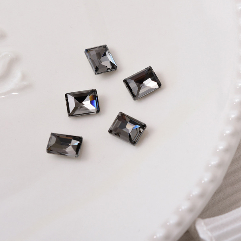 06 transparent black [rectangular right angle 6*8mm]]