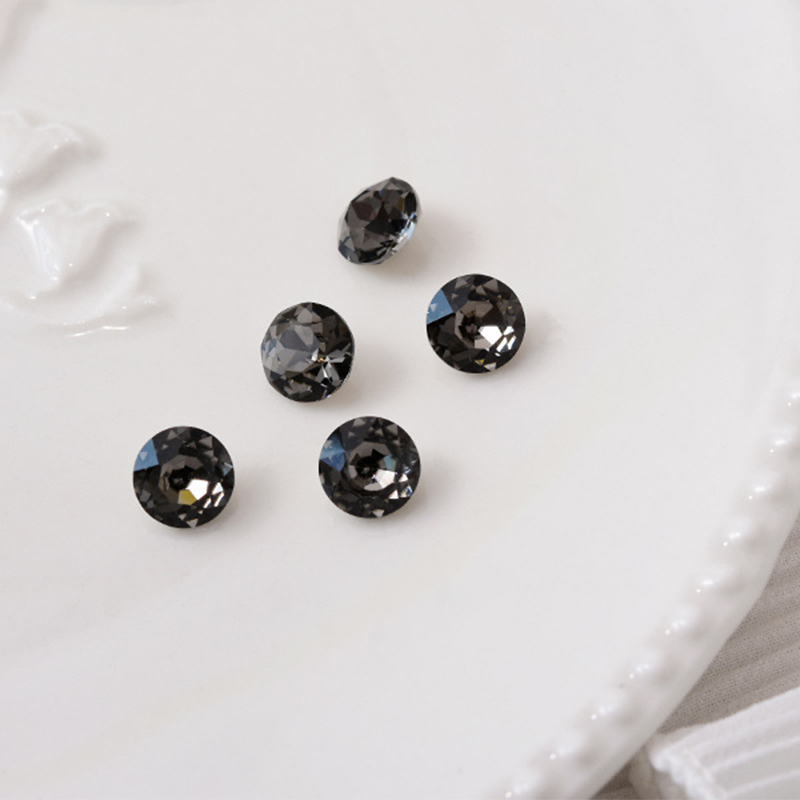 09 transparent black [gem flower 8MM]]