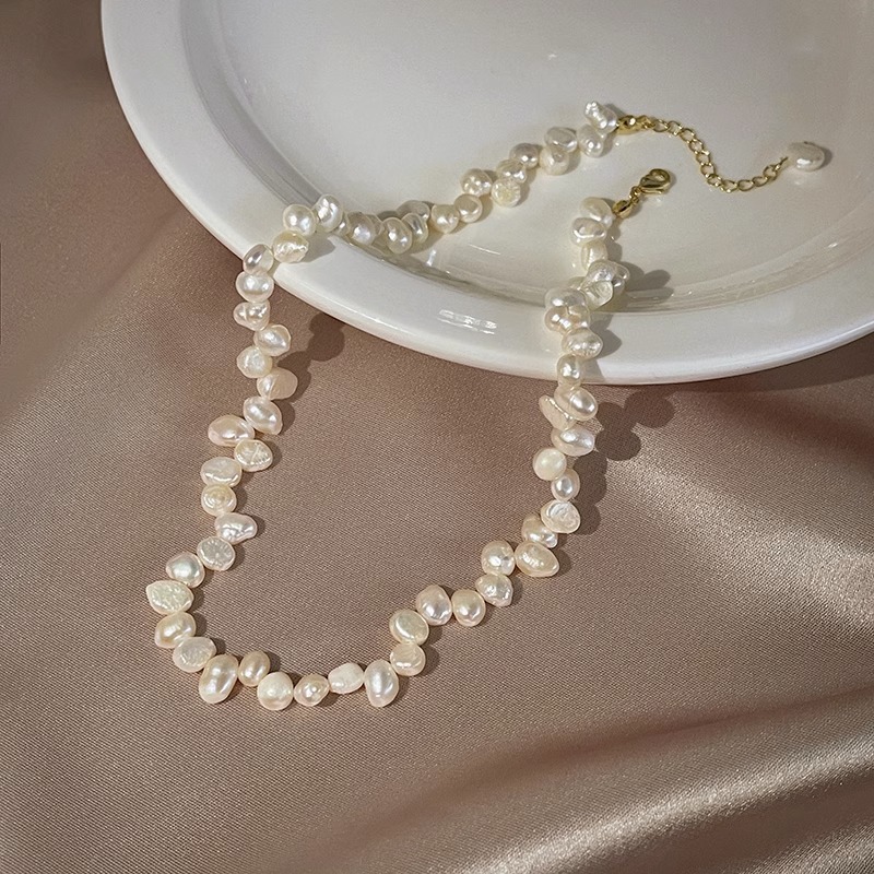 Small rice grain clavicle chain gold-plated accessories