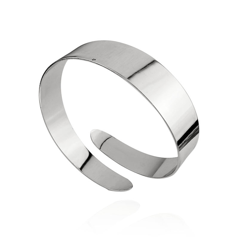 Silver smooth arm ring