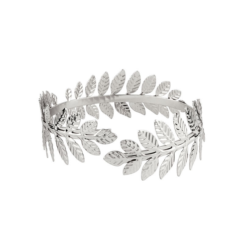Silver Leaf Arm Ring