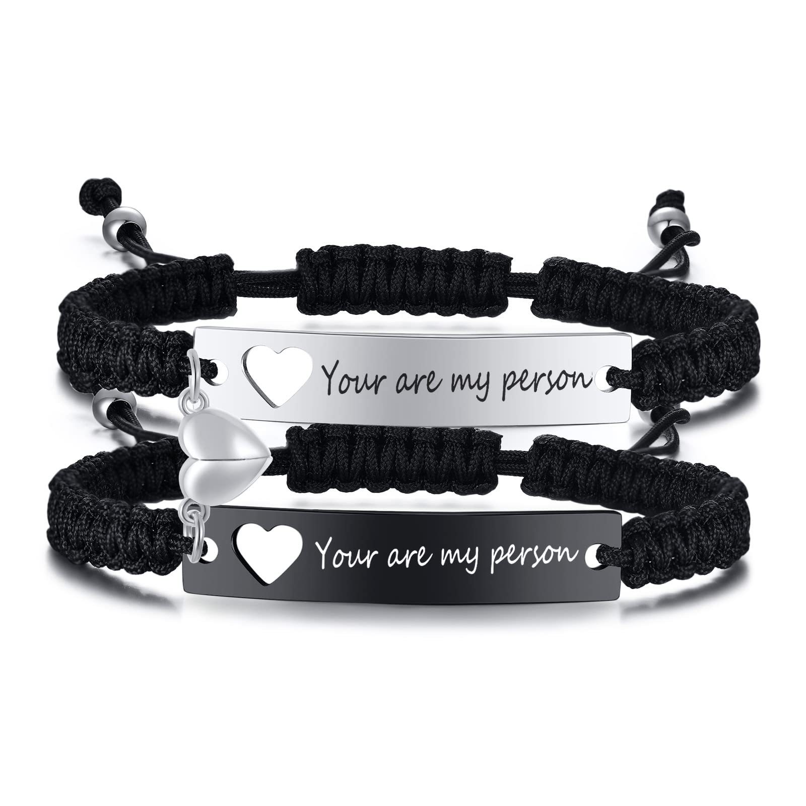 Hollow Heart Black and White you are magnetic suction