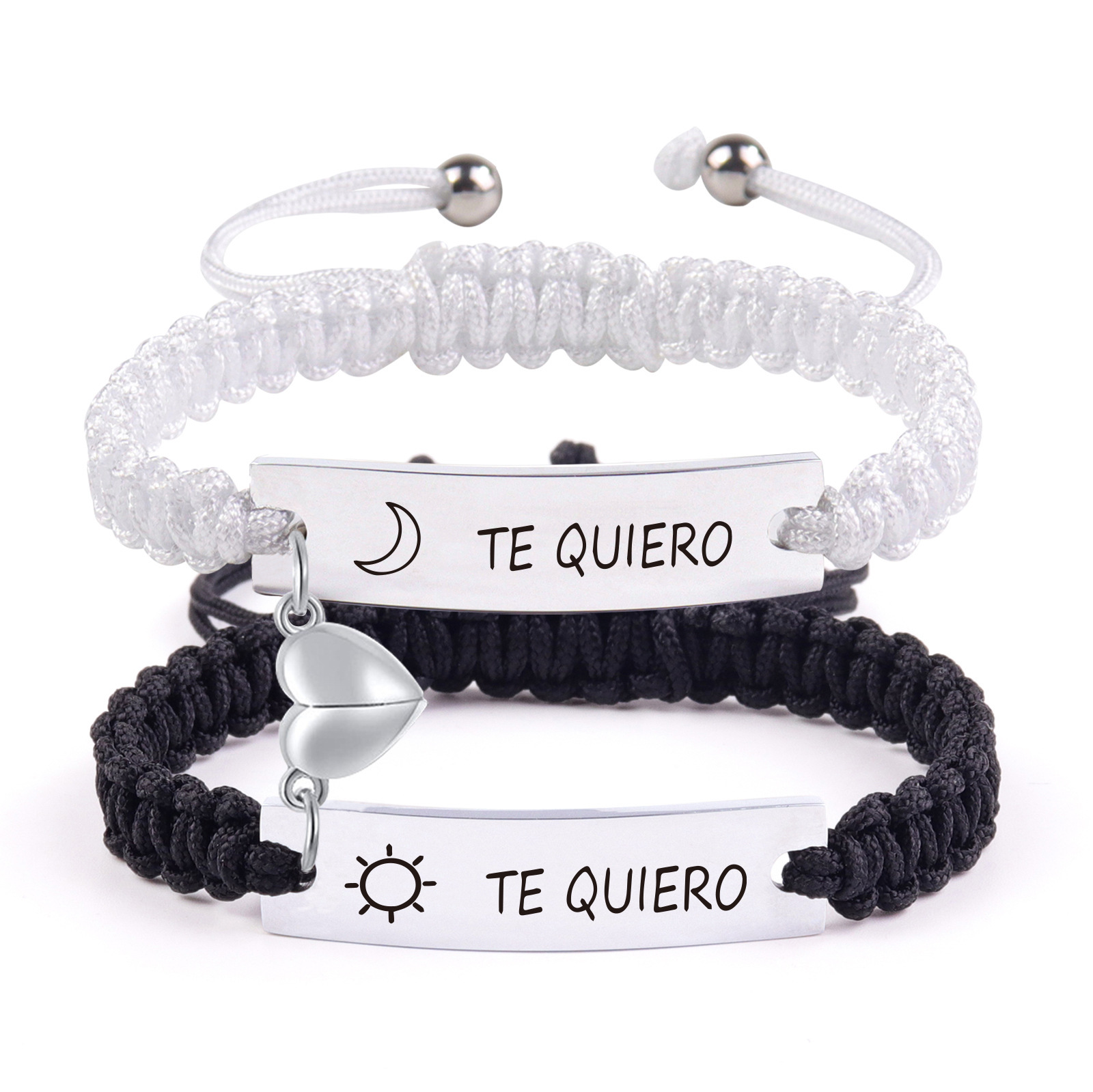 Engraving Spanish Sun Moon Love