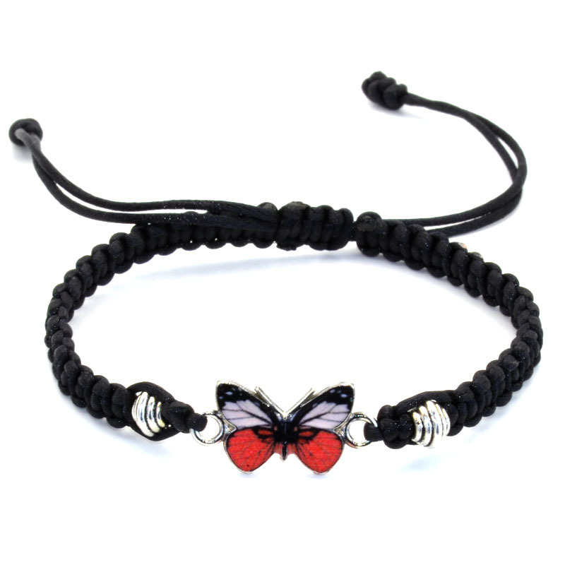 Black Line Red Butterfly