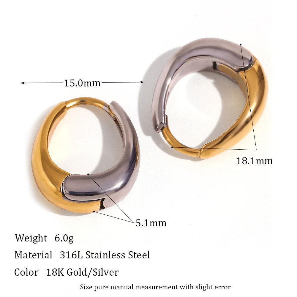 Mini pear shaped small ear buckle-two color