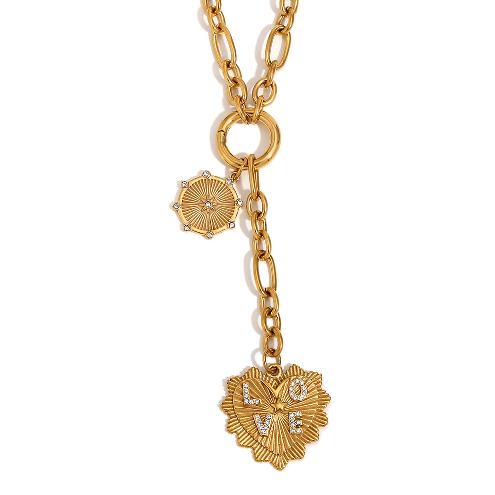 love pendant tassel necklace