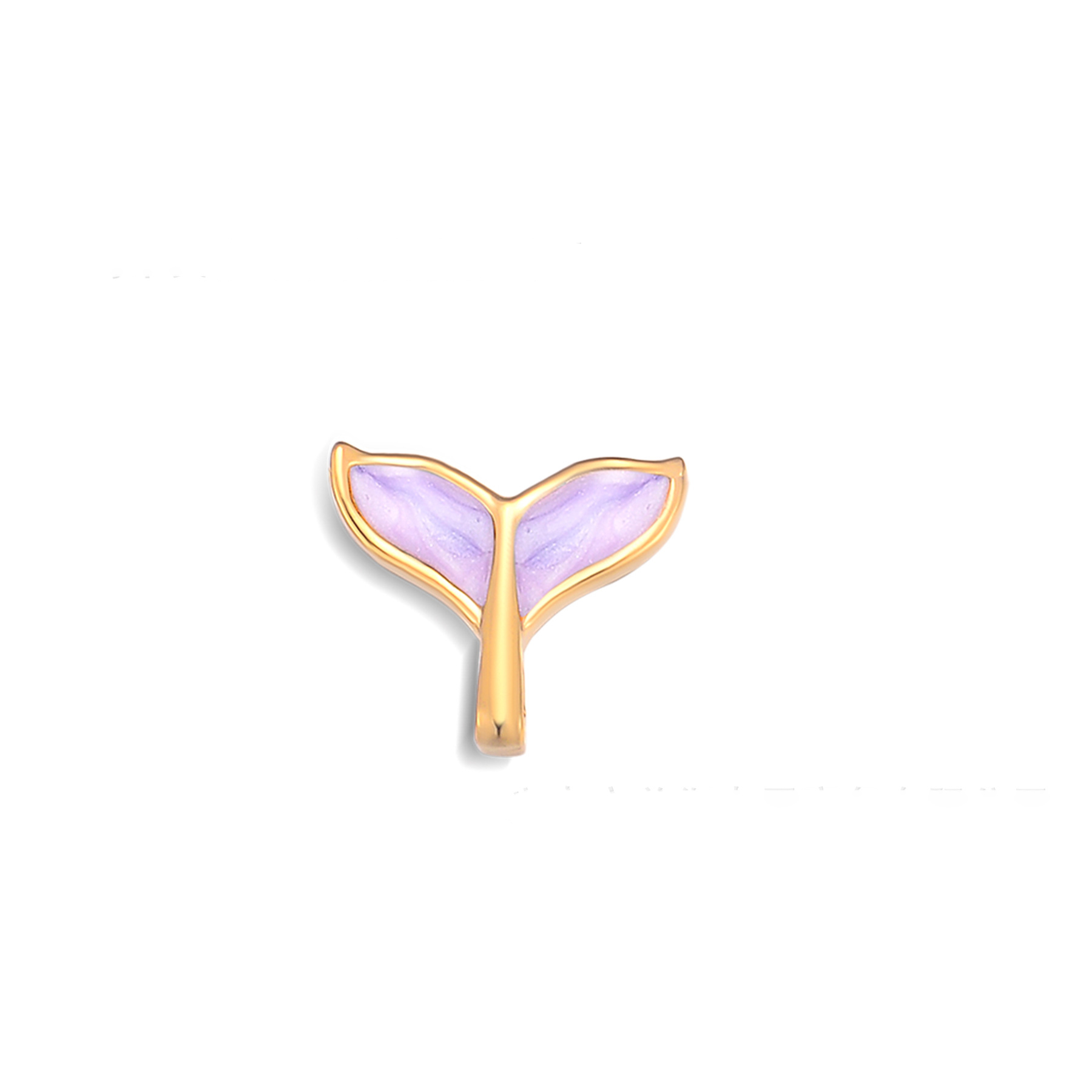 Fish tail golden purple