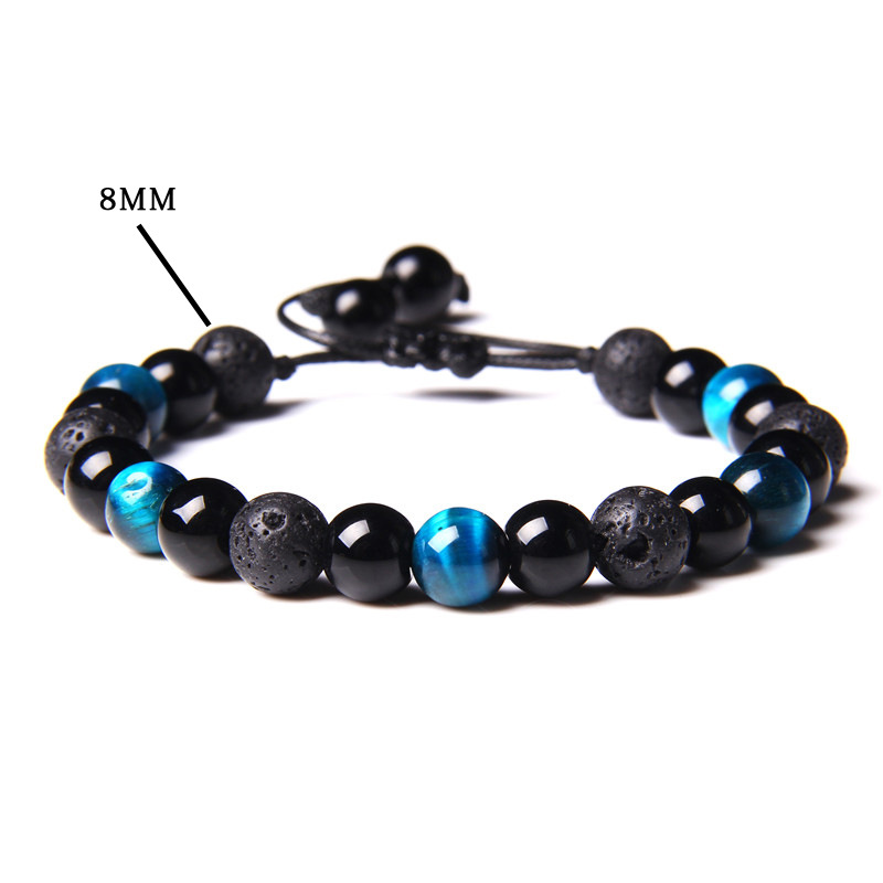 Sapphire Blue Tiger volcanic stone
