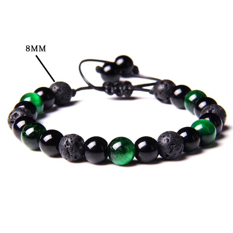 Green Tiger eye volcanic stone