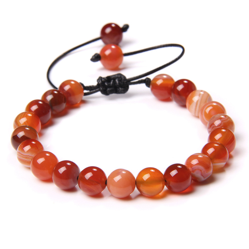 Red striped agate