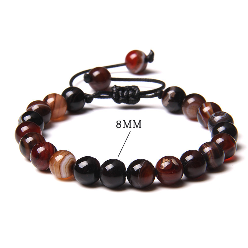 Coffee striped agate