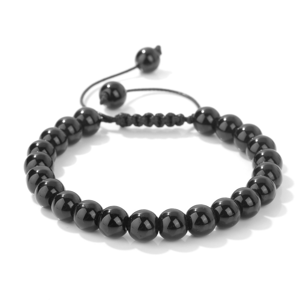 Glossy black glass