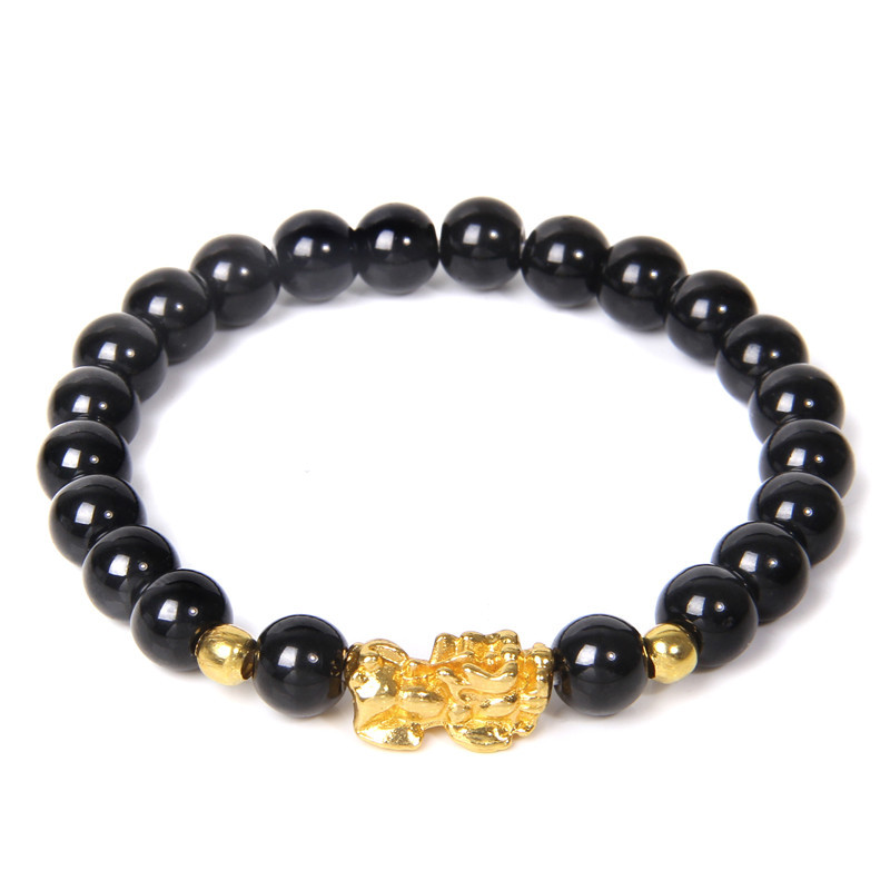 Glossy black glass