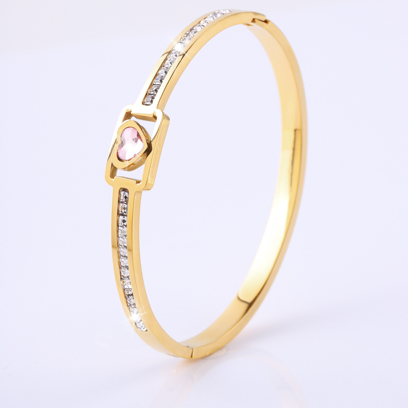 Golden pink diamond love