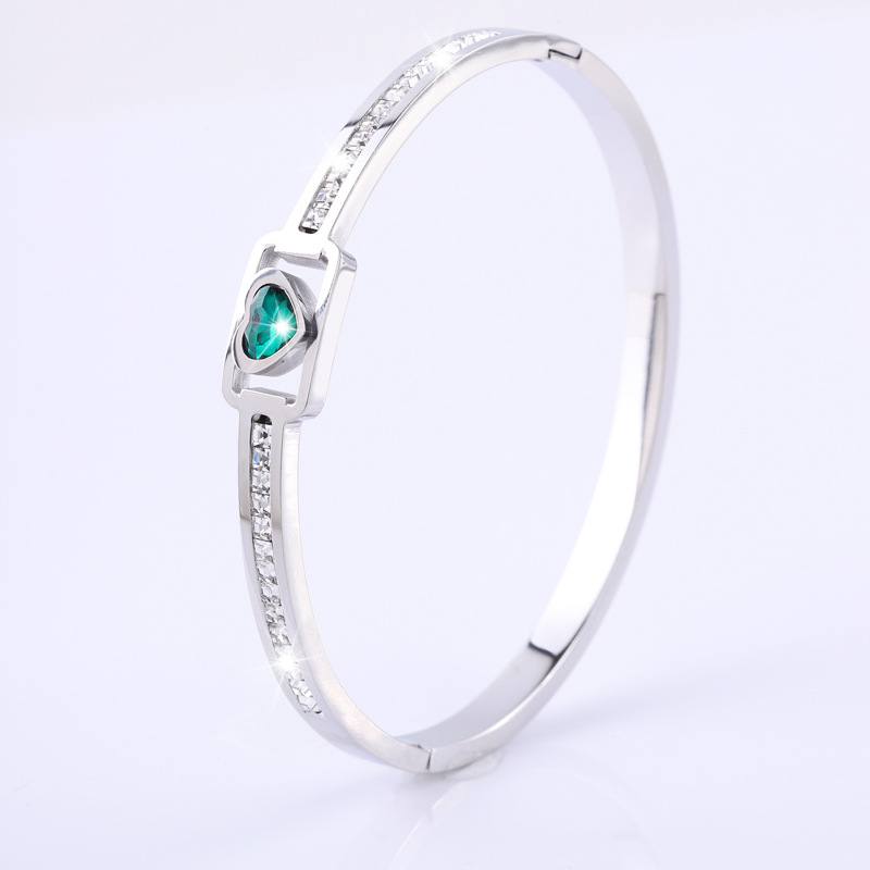 silver Green Diamond Love