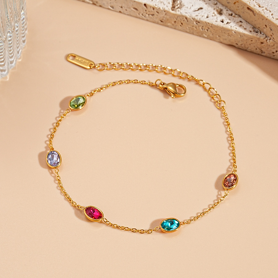 Bracelet - colored oval