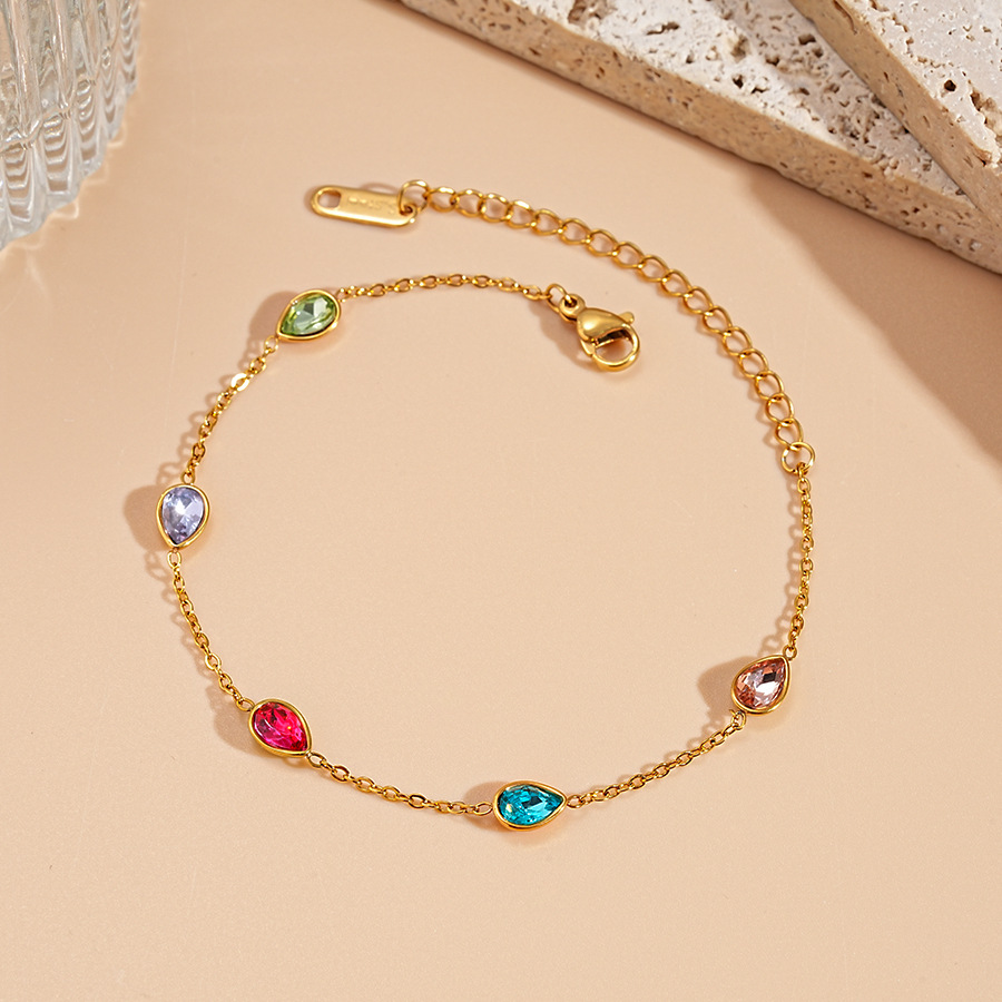 Bracelet-golden water drops