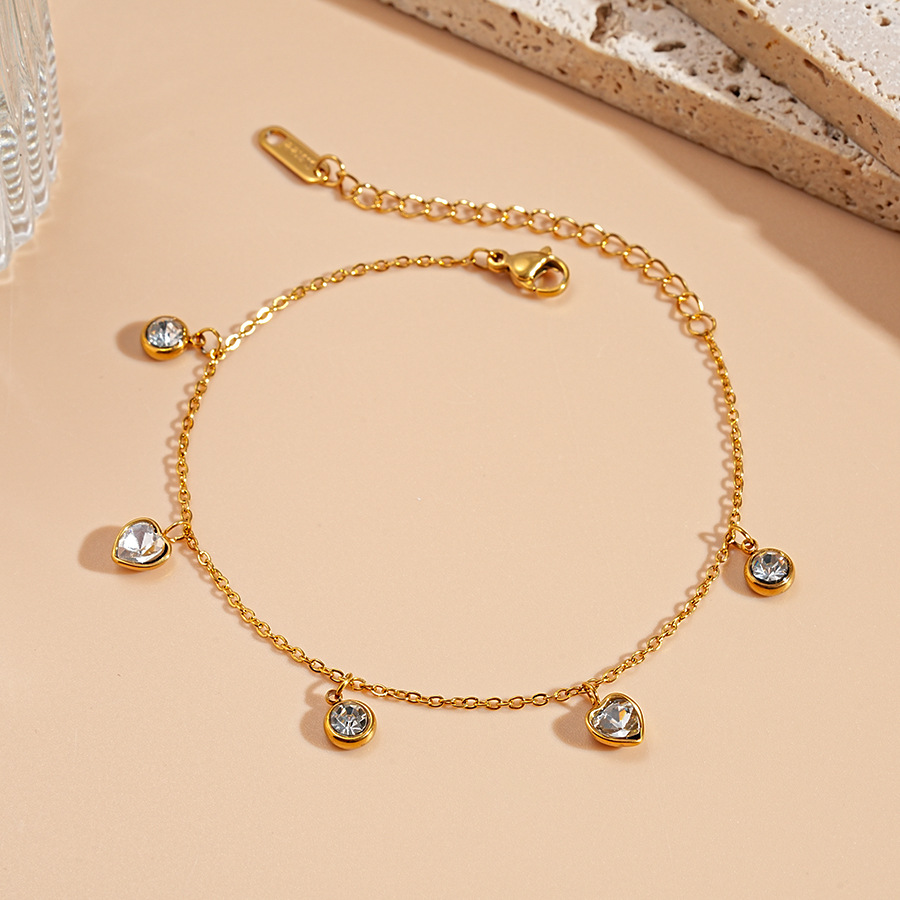 Bracelet-white love heart