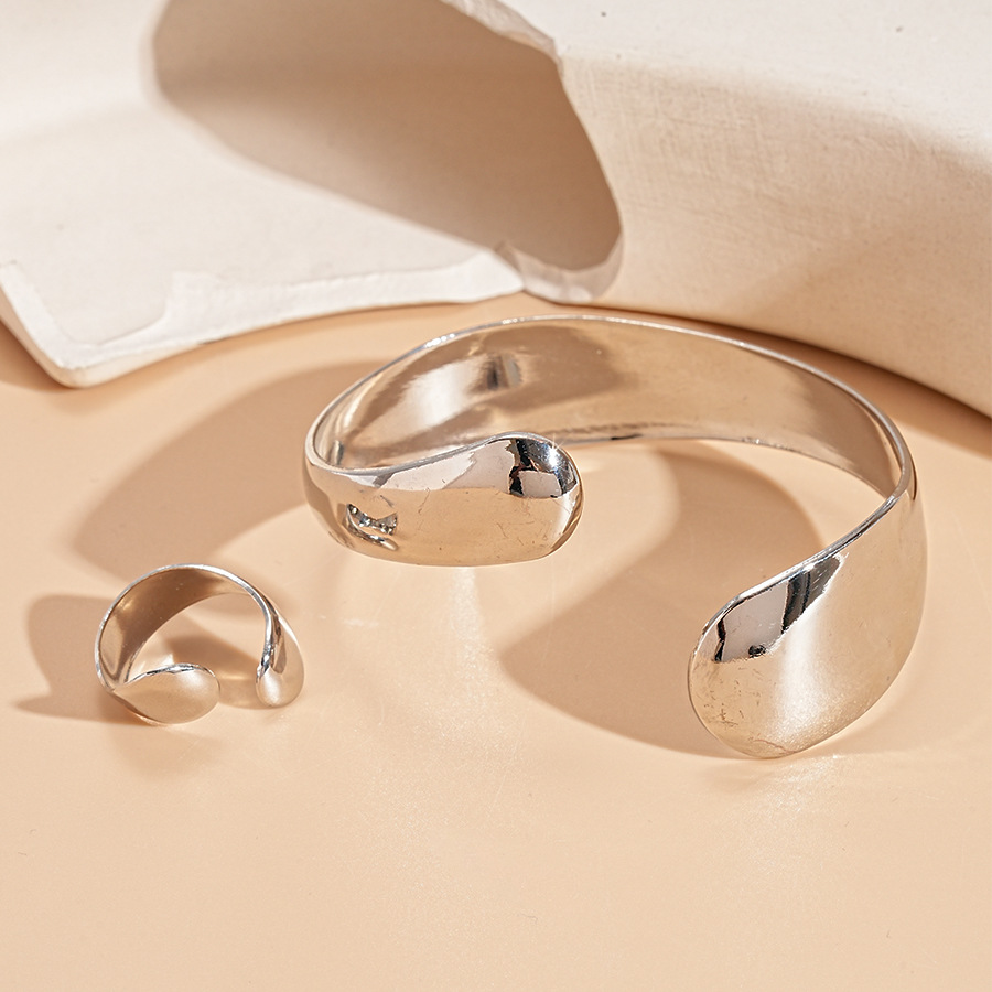 Bracelet-silver two-piece set
