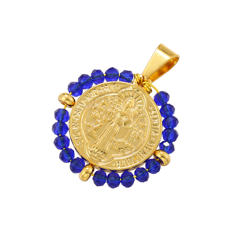 Gold dark blue crystal