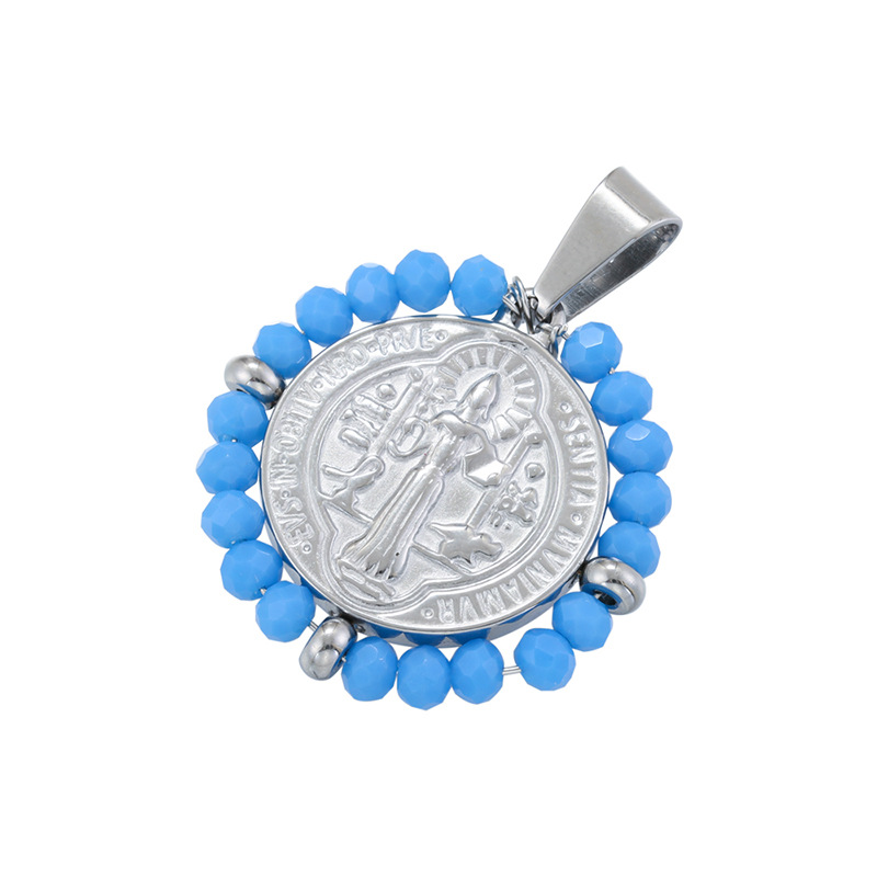 White Gold Lake blue crystal