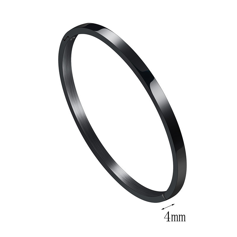 4mm wide black