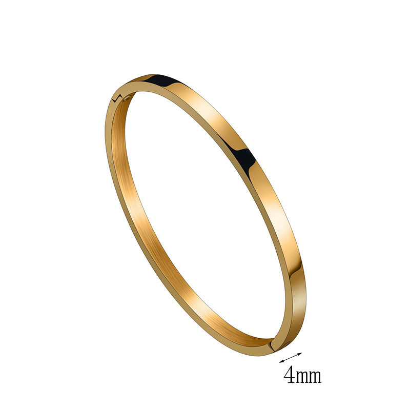 4mm wide gold