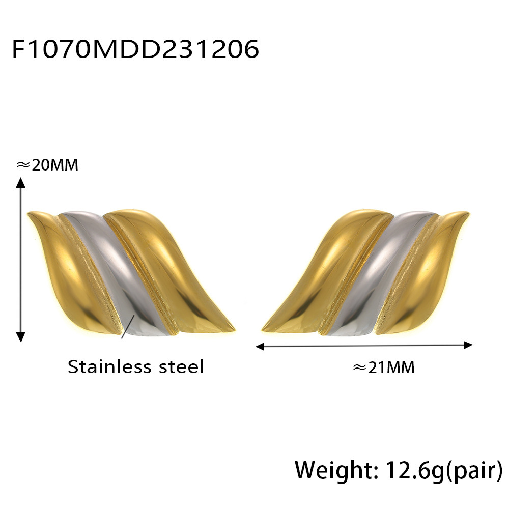 F1070-gold earrings