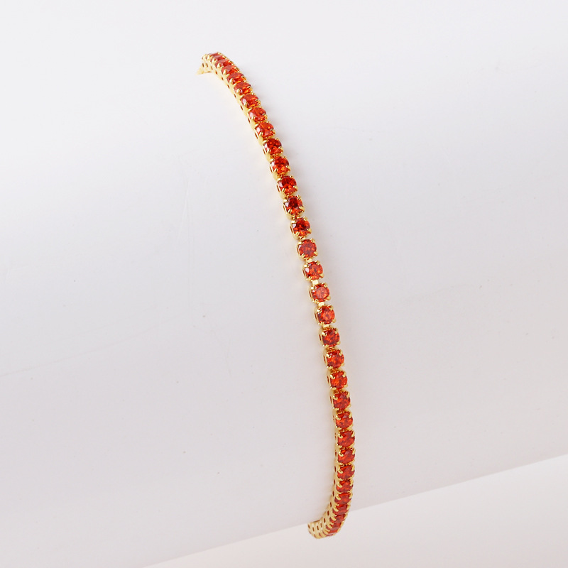 Orange Red zirconium gold