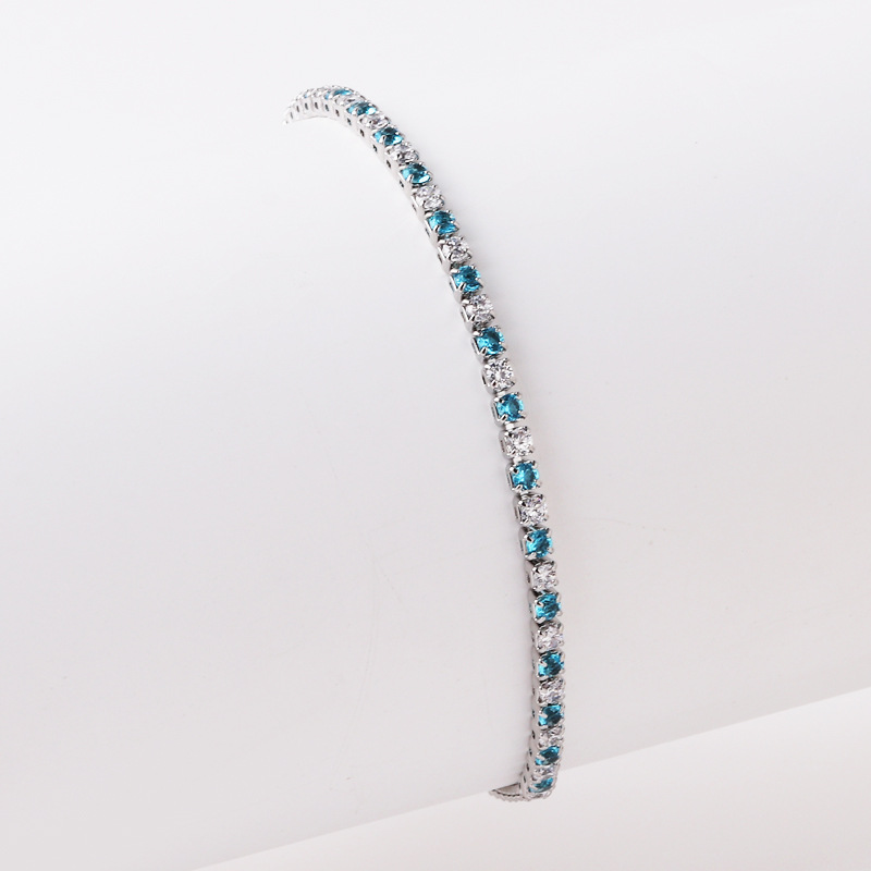 Sea Blue White and White Platinum