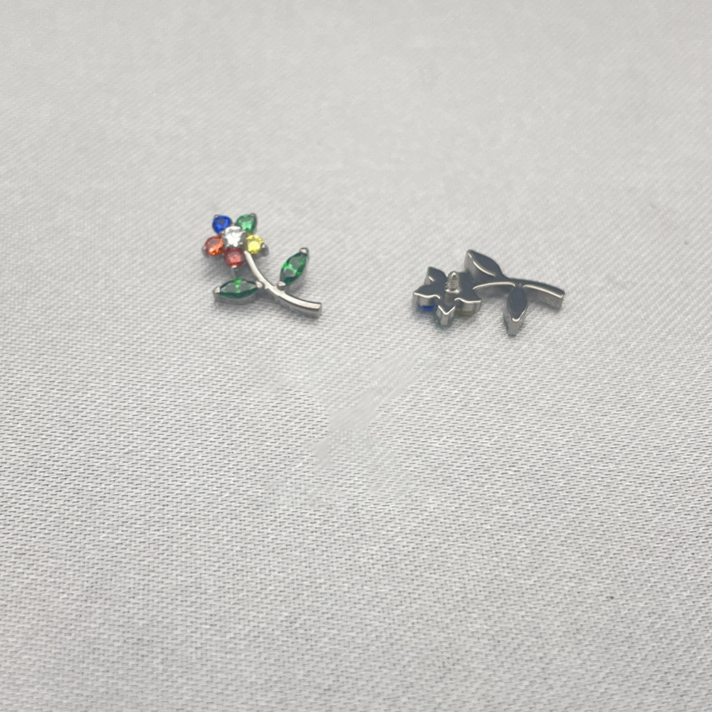 Rainbow diamond sunflower branch (teeth 0.9mm)