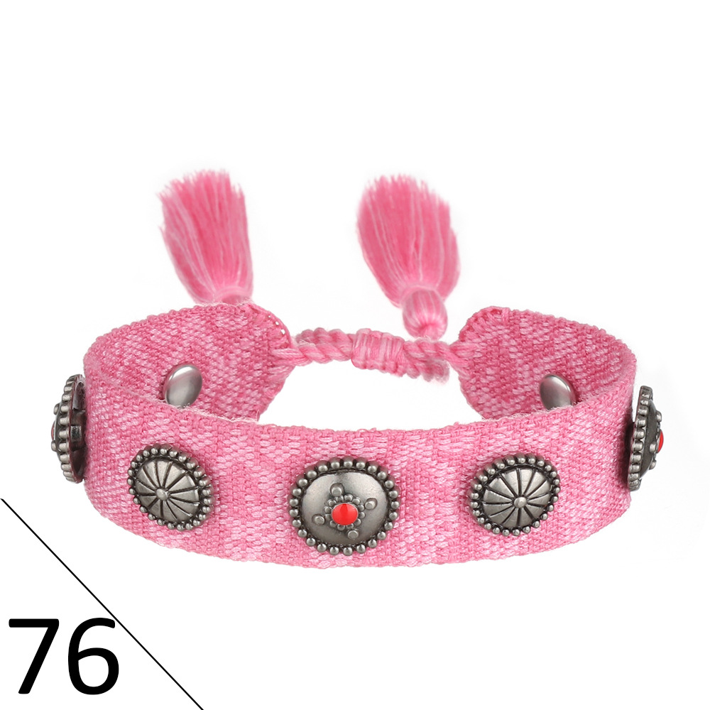 (D word) metal nail bracelet 76