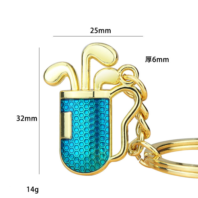 X-1277 golf tube Gold Blue drops of glue
