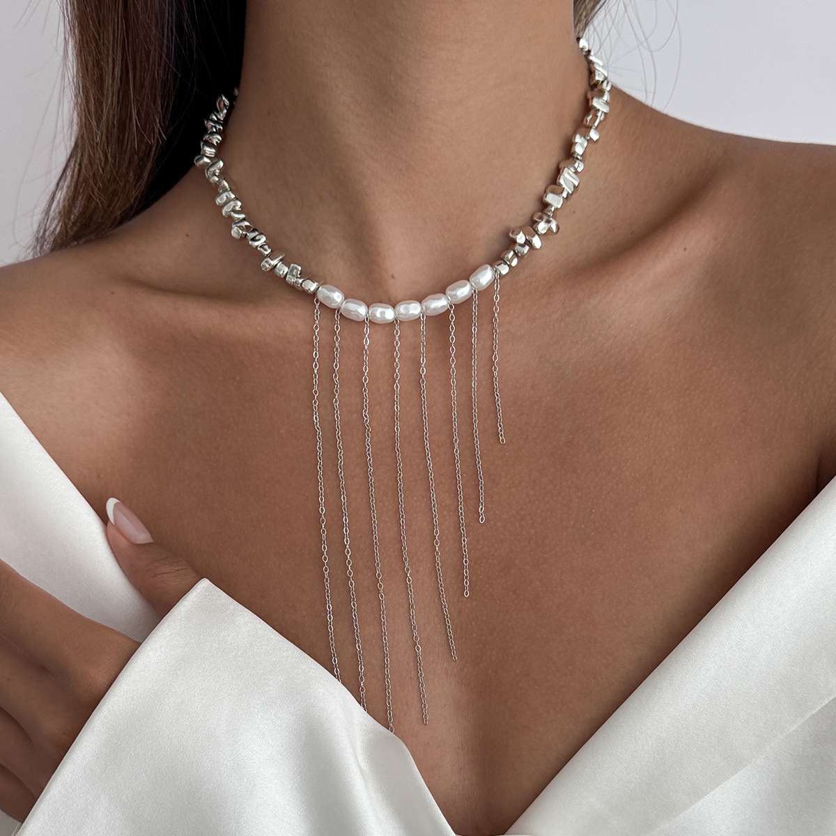 07 necklace white k 7316