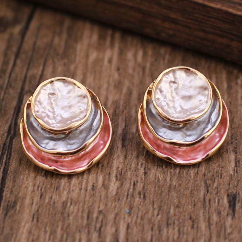 Gold Light Green Powder Ring Set
