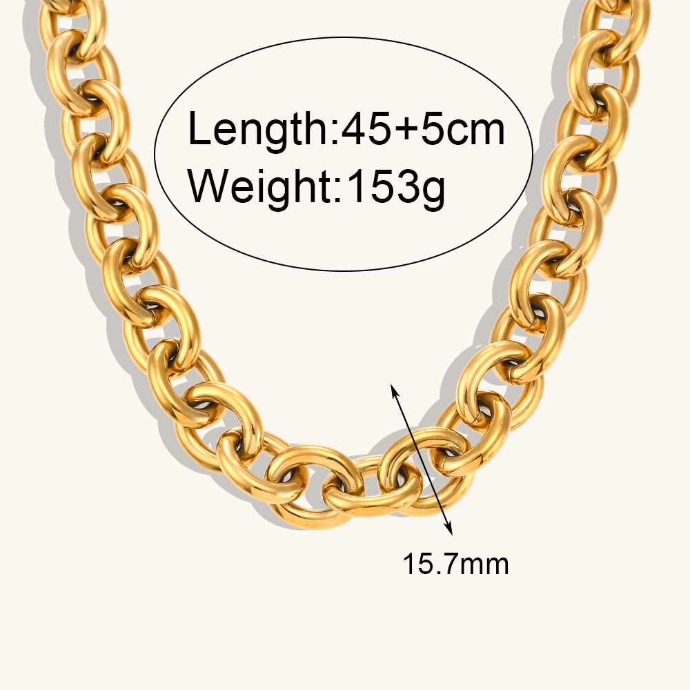Round Thick Chain Necklace