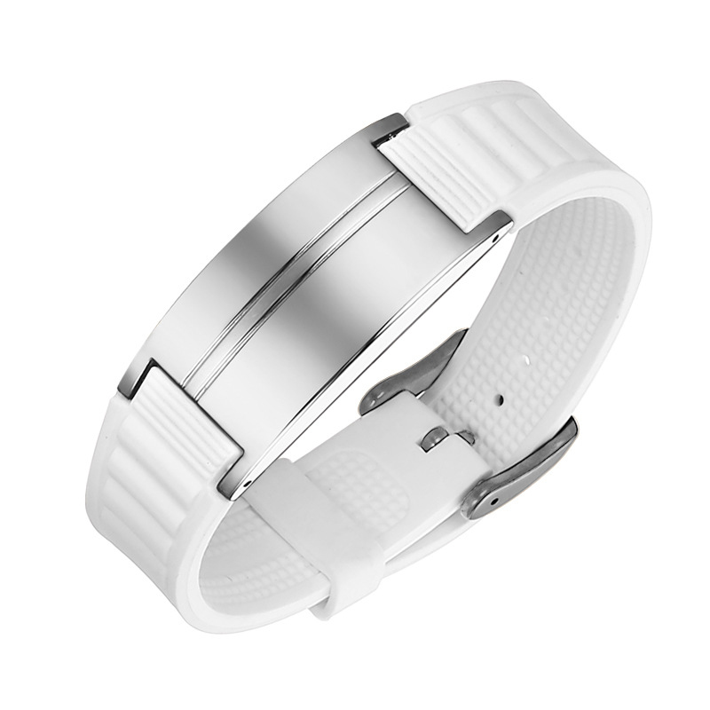 Steel color white strap bread magnetic