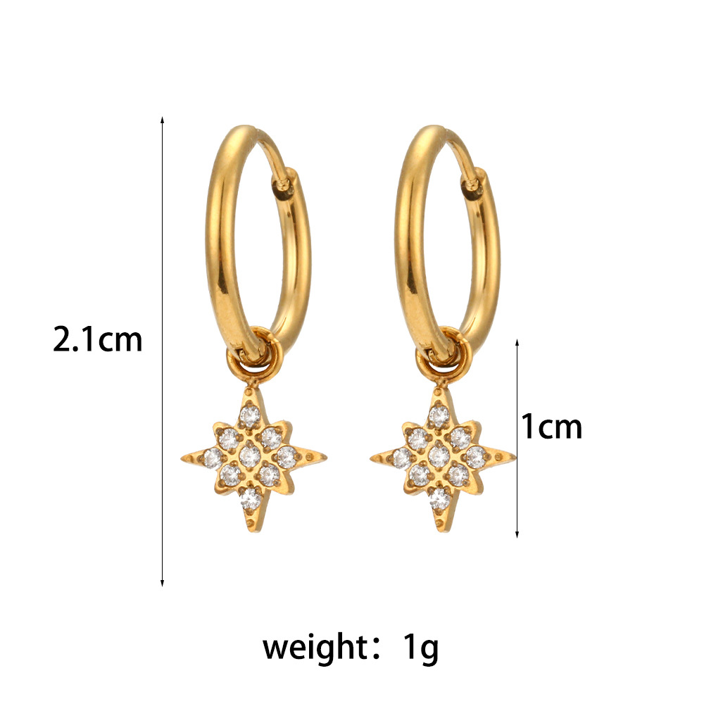 Zircon Bamang Star Ear Buckle