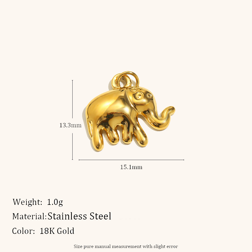Elephant pendant-gold
